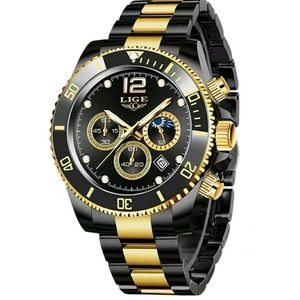 LIGE- Chronograph Stainless Steel - Men's Watch